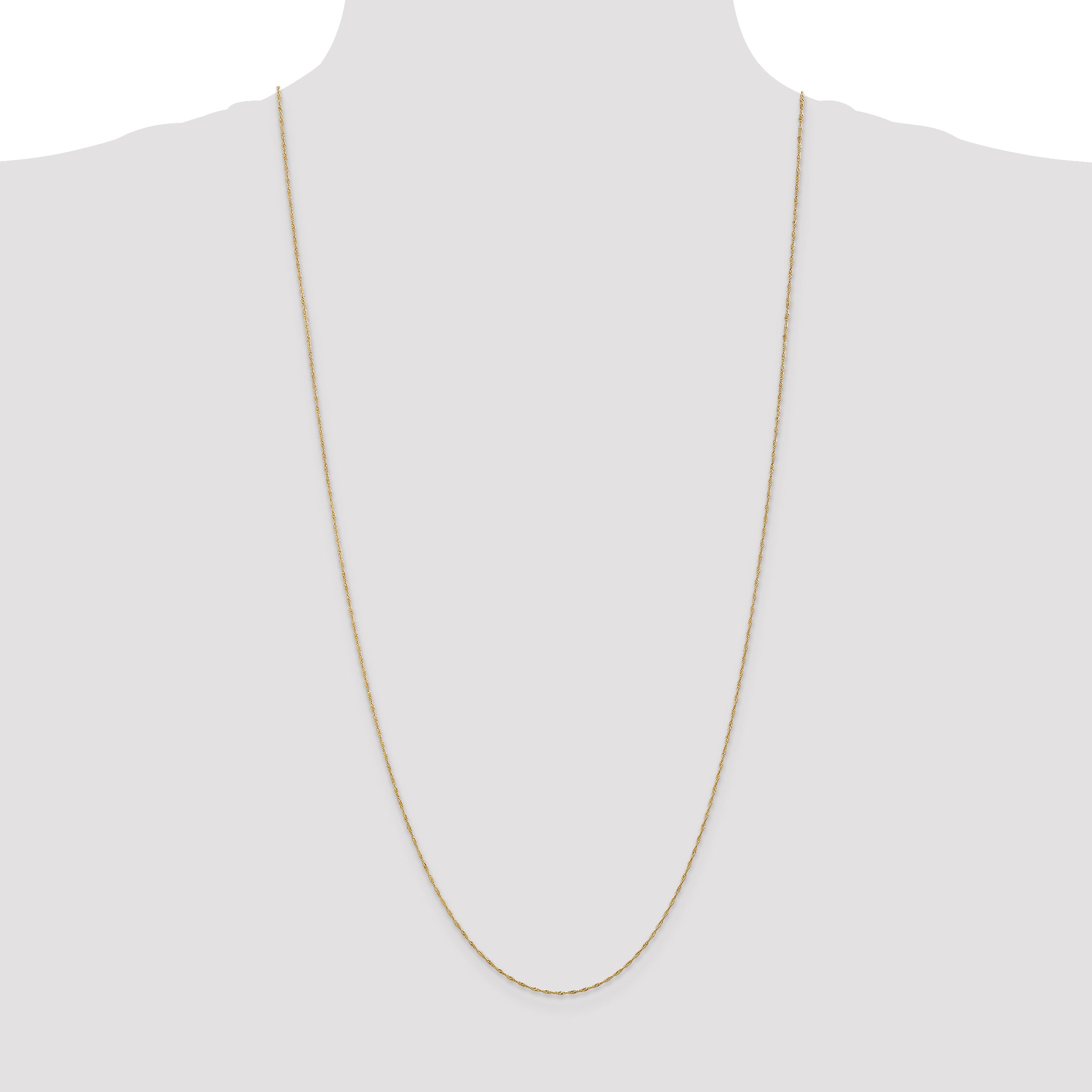 14k 1mm Singapore Chain