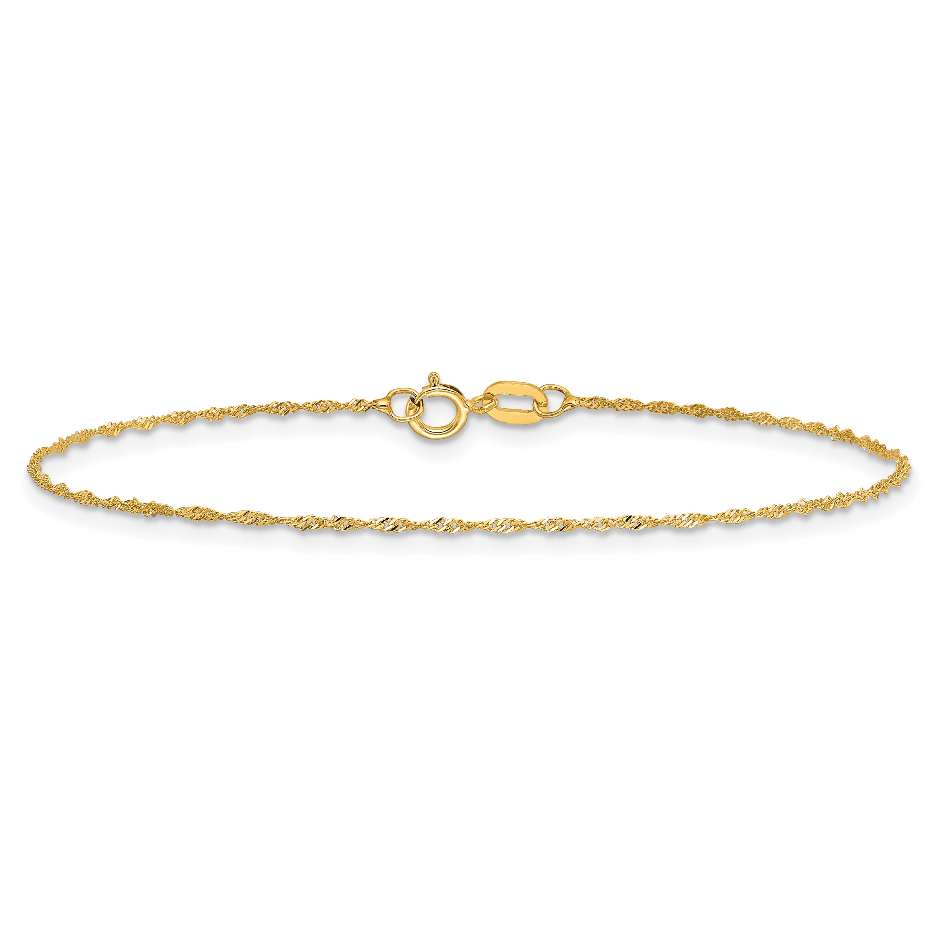 14k 1mm Singapore Chain