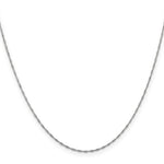 14k WG 1mm Singapore Chain