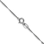14k WG 1mm Singapore Chain