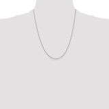 14k WG 1mm Singapore Chain