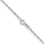 14k WG 1.1mm Singapore Chain