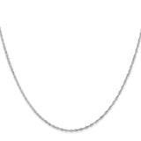 14k WG 1.1mm Singapore Chain