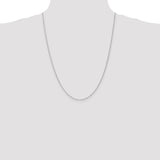 14k WG 1.1mm Singapore Chain