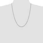14k WG 2.0mm Singapore Chain