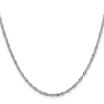 14k WG 2.0mm Singapore Chain