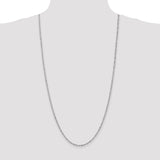 14k WG 2.0mm Singapore Chain