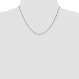 14k WG 1.1mm Baby Rope Chain