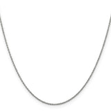 14k WG 1.1mm Baby Rope Chain