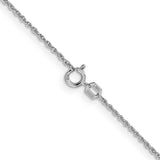 14k WG 1.1mm Baby Rope Chain