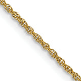 14k 1.1mm Baby Rope Chain