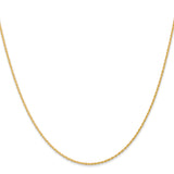 14k 1.1mm Baby Rope Chain