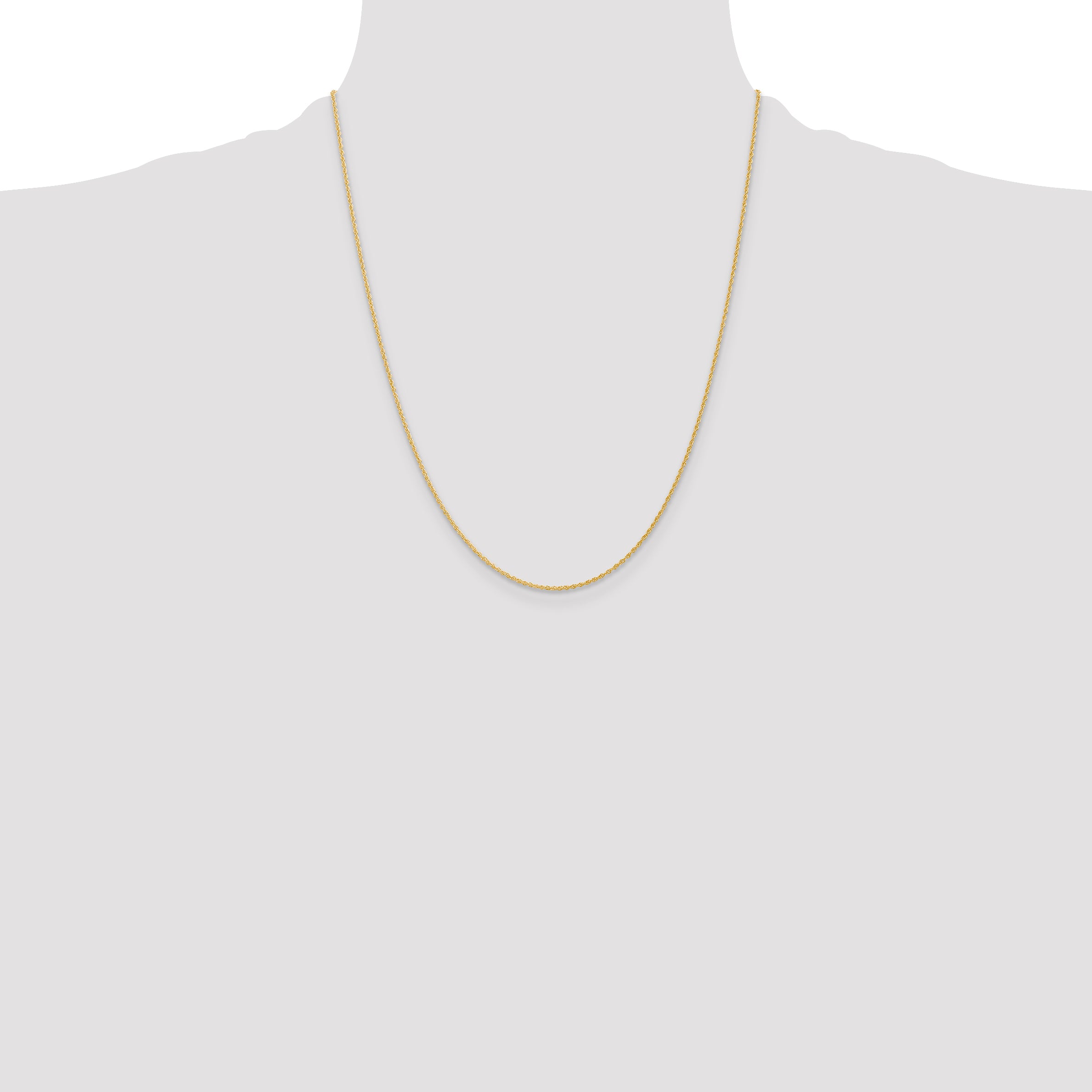 14k 1.1mm Baby Rope Chain