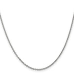 14k White Gold 1.8mm Forzantine Cable Chain