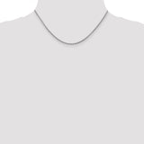 14k White Gold 2.2mm Forzantine Cable Chain