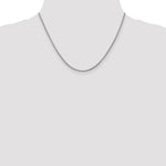 14k White Gold 2.2mm Forzantine Cable Chain