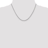 14k White Gold 2.2mm Forzantine Cable Chain