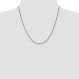 14k White Gold 2.2mm Forzantine Cable Chain
