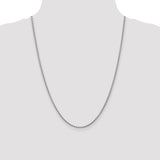 14k White Gold 2.2mm Forzantine Cable Chain