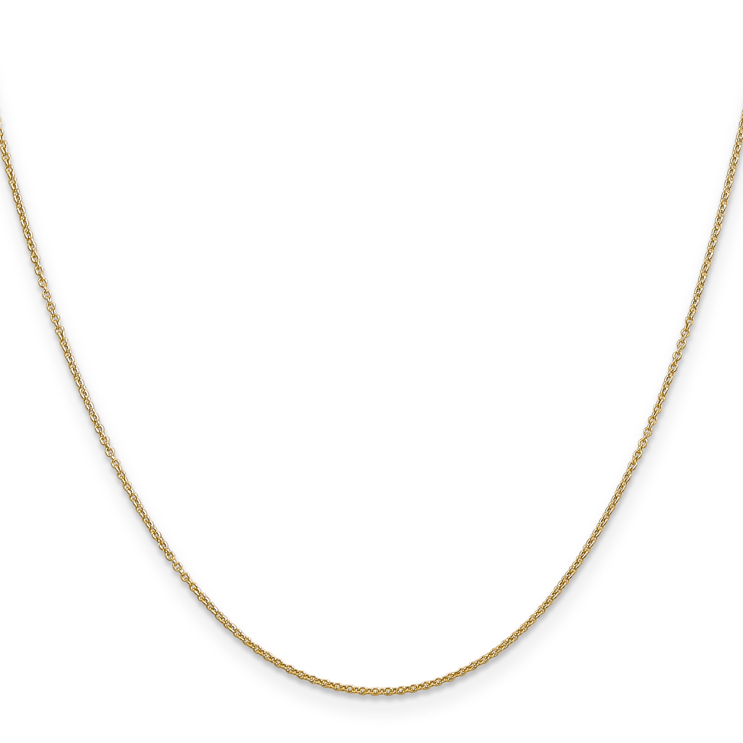 14k .9mm Cable with Spring Ring Clasp Chain