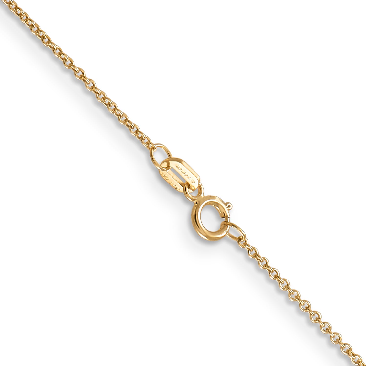 14k .9mm Cable with Spring Ring Clasp Chain