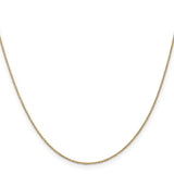 14k .9mm Cable with Lobster Clasp Chain