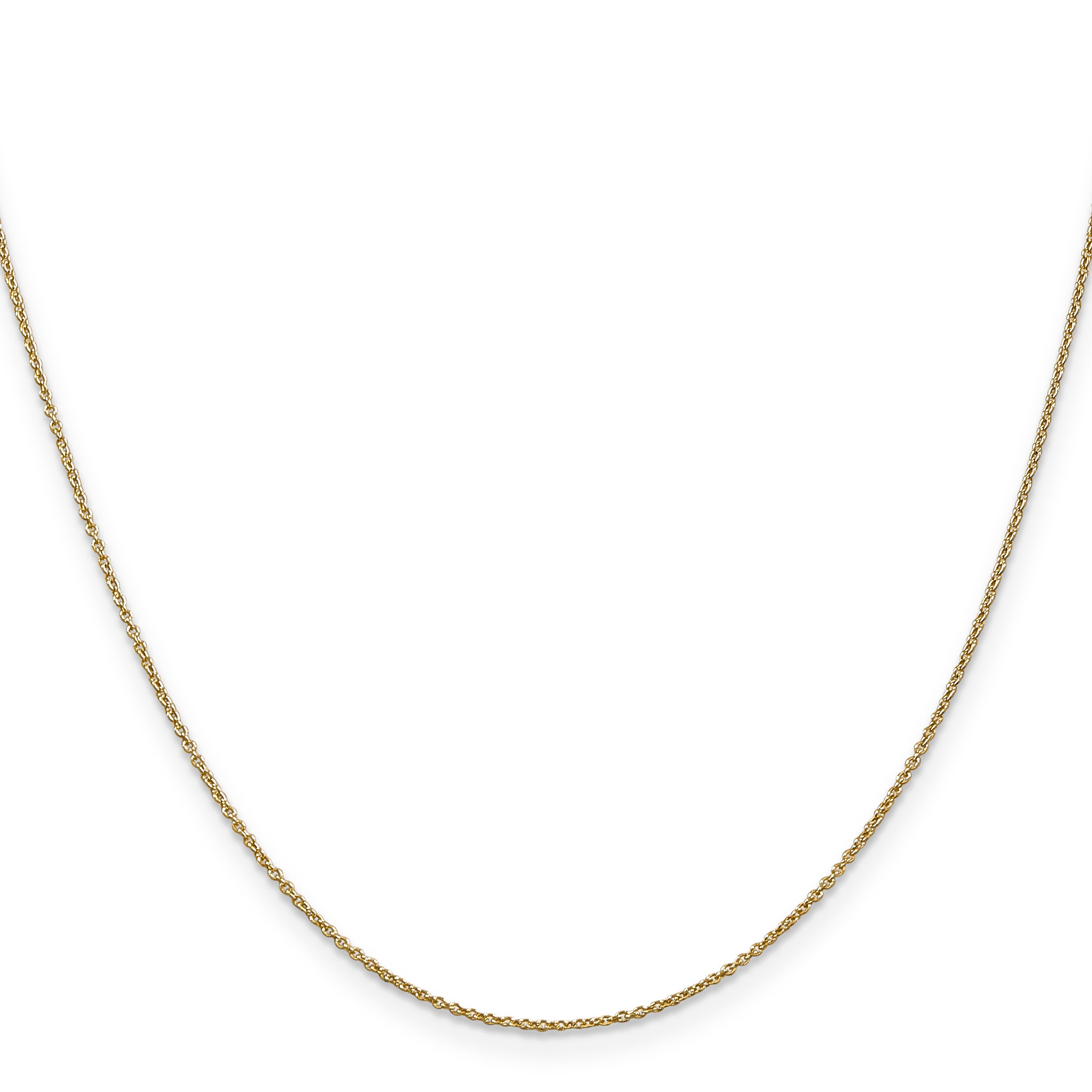 14k .9mm Cable with Lobster Clasp Chain