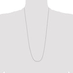 14k White Gold .8mm D/C Cable with Lobster Clasp Chain