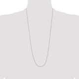 14k White Gold .8mm D/C Cable with Lobster Clasp Chain