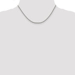 14k White Gold 2.5mm D/C Cable Chain