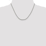 14k White Gold 2.5mm D/C Cable Chain