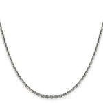 14k White Gold 2.5mm D/C Cable Chain