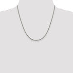 14k White Gold 2.5mm D/C Cable Chain