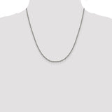 14k White Gold 2.5mm D/C Cable Chain