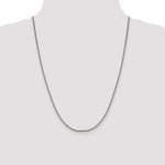 14k White Gold 2.5mm D/C Cable Chain