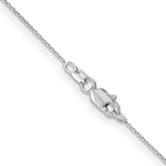 14k White Gold .65mm D/C Round Open Link Cable Chain