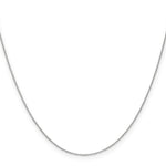 14k White Gold .65mm D/C Round Open Link Cable Chain