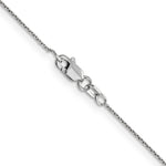 14k White Gold .8mm D/C Round Open Link Cable Chain