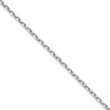 14k WG 1.8mm D/C Round Open Link Cable Chain (100 inch Spool)