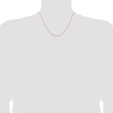 14k .5mm Box with Lobster Clasp Chain