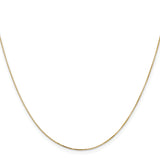 14k .5mm Box with Lobster Clasp Chain