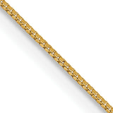 14k .5mm Box with Lobster Clasp Chain