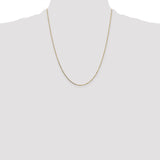 14k .7mm Box with Spring Ring Clasp Chain