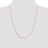 14k .7mm Box with Spring Ring Clasp Chain