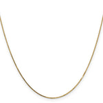 14k .7mm Box with Spring Ring Clasp Chain