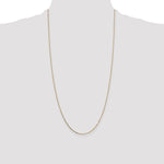 14k .7mm Box with Spring Ring Clasp Chain