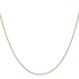 14k .65mm D/C Round Open Link Cable Chain