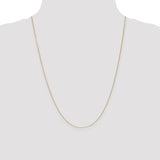 14k .65mm D/C Round Open Link Cable Chain