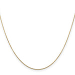 14k .8mm D/C Round Open Link Cable Chain