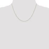 14k .8mm D/C Round Open Link Cable Chain
